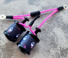 1" 8-32 Tattoo Machine Parts Coils 8 Wrap Black washers Skulls Neon Hot Pink