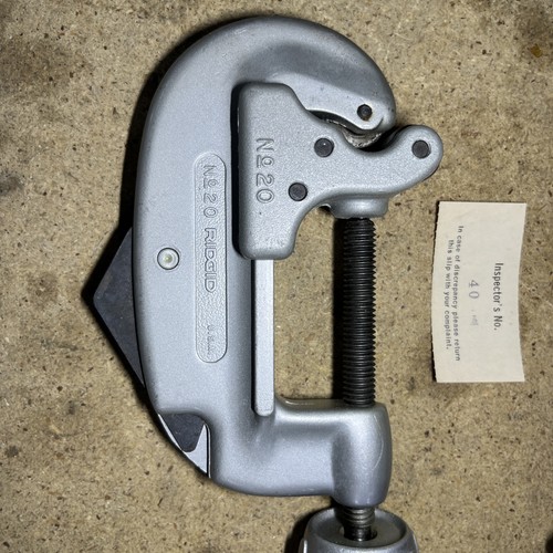 New Old Stock Ridgid NO. 20, 5/8 to 2-1/8 inch Pipe Cutter, Heavy Duty USA Made - Afbeelding 2 van 3