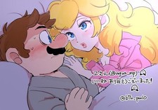 Anime mario character princess peach mustache Playmat Gaming Mat Desk 5738