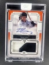 2025 Topps Definitive Trey Sweeney 13/25 Game Used Patch On Card RC Rookie Auto