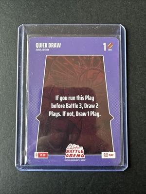 Quick Draw 1 Cost Bo Jackson Battle Arena Short Play 2026 PL-28 XOXO PLAY