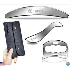 3 in 1 Stainless Steel Muscle Scraper Set, Massage Tools for Therapy  Gua Sha