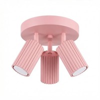 Deckenstrahler Flexibel Aluminium Rosa GU10 Ø 19.5 Cm Deckenlampe Wohnzimmer