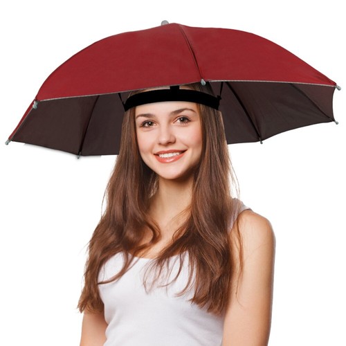Head Umbrella Hat Cap for Men Women Adult Festival Rave Fishing Golf Sports Fun - Picture 23 of 48