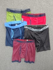 Hanes Boys Boxer Shorts Cotton Assorted 5-Pack Size XL 12-14 Multicolor