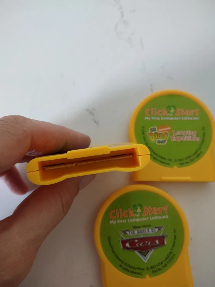 Leap Frog Click Start My First Computer 3 Games Cartridges Diego Art Studio Cars - Image 2 of 3