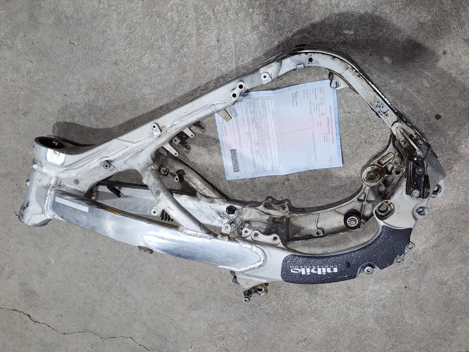 2017 Kawasaki KX 450F KX450F Main Frame Chassis w/ Clean Clear T