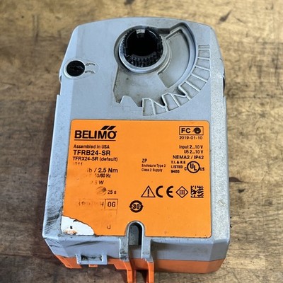  Belimo TFRB24-SR Spring Return Damper Actuator 24V, Used, Free Shipping 