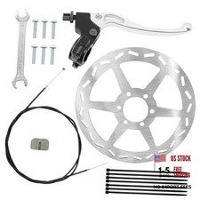 Mini Bike Brake Lever Kit 180mm Mini Bike Disc Brake Rotor, Replacement for
