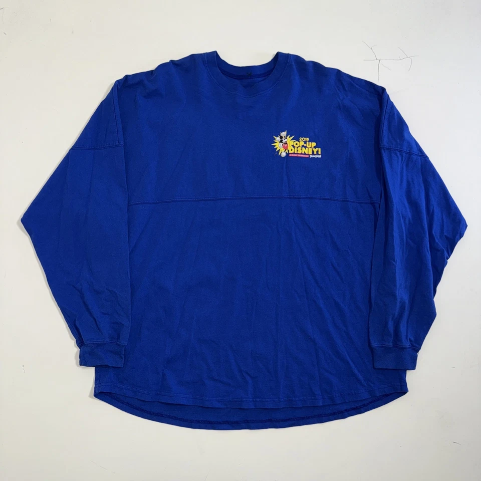 Disneyland Spirit Jersey Shirt Adult 2XL Blue Mickey Mouse Pop-Up Disney - Image 2 of 4