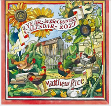 Matthew Rice A Year in the Country 2027 Illustrated Wall Calendar English
