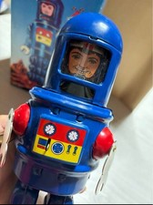 Vintage Tin Toy Robby Robot JAPAN Showa Retro Wind-Up Toy