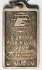 10 Grams Engelhard .999 Fine Silver Bar Pendant Necklace; Vintage!
