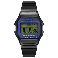 TIMEX PAC-MAN Digital Watch TW2V94200 34mm Classic Square Black Metal NEW JAPAN