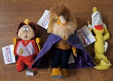 Disney Store Beauty  the Beast COGSWORTH Mini Bean Bag, THE BEAST  Lumi re NWT