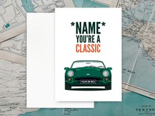 Personalised Green TVR Chimaera Birthday Card. TVR Card. A5 FREE POSTAGE