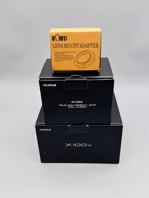 Fujifilm X100V Kompaktkamera+Tele-Umwandlungsobjektiv 67mm +M39-Objektivan - Bild 1 von 4