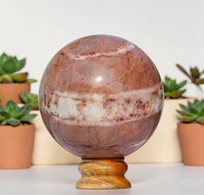 140 mm Rosa Opal Jaspis Kristall Kugel Kugel Poliert Heilkristall Dekor