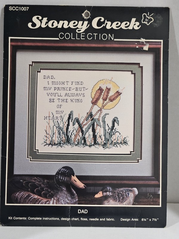 Stoney Creek Collection~Counted Cross Stitch Kit~ "DAD" ~ SCC1007~New/Sealed