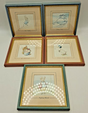 RARE Beatrix Potter Frames Prints x5 Warne Series 775 Peter Rabbit Pigling Duck