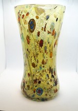 New Murano Multicolor Gorgeous Large Vase Italian Art Glass Uniflor