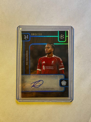Rio Ngumoha 2025-26 Topps Museum UCC #MRA-RN Rookie Auto Card 134/150