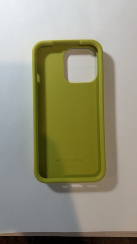 Bottega Veneta Intrecciato iPhone 15 Pro Case Green