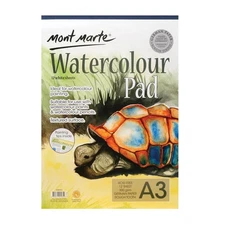 Mont Marte Watercolour Pad German Paper A3 300Gsm 12 Sheet