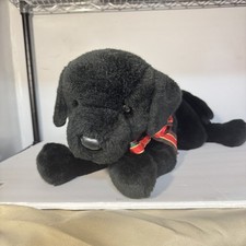 Douglas Cuddle Black labrador lab dog plush stuffed animal 21 Or 22 Length