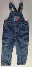 Vintage Y2K Blue's Clues Room Denim Jean Overall Bibs Size 4T Embroidered