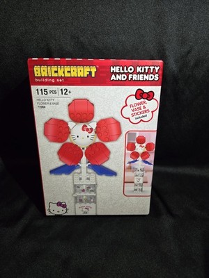 Brickcraft ''Hello Kitty & Friends'' Flower & Vase Building Set New, Not Sealed