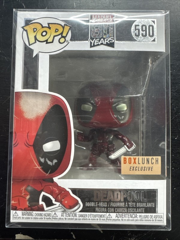 Funko Pop! Vinyl: Marvel - Deadpool (Metallic) - Box Lunch (Exclusive) #590