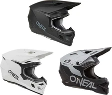 O'Neal 3 SRS Solid Helmet - Motocross Dirt Bike Offroad Adult