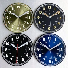 33.5mm Black/Blue/White Luminous Watch Dial Face Fit NH35/PT/Miyota Automatic