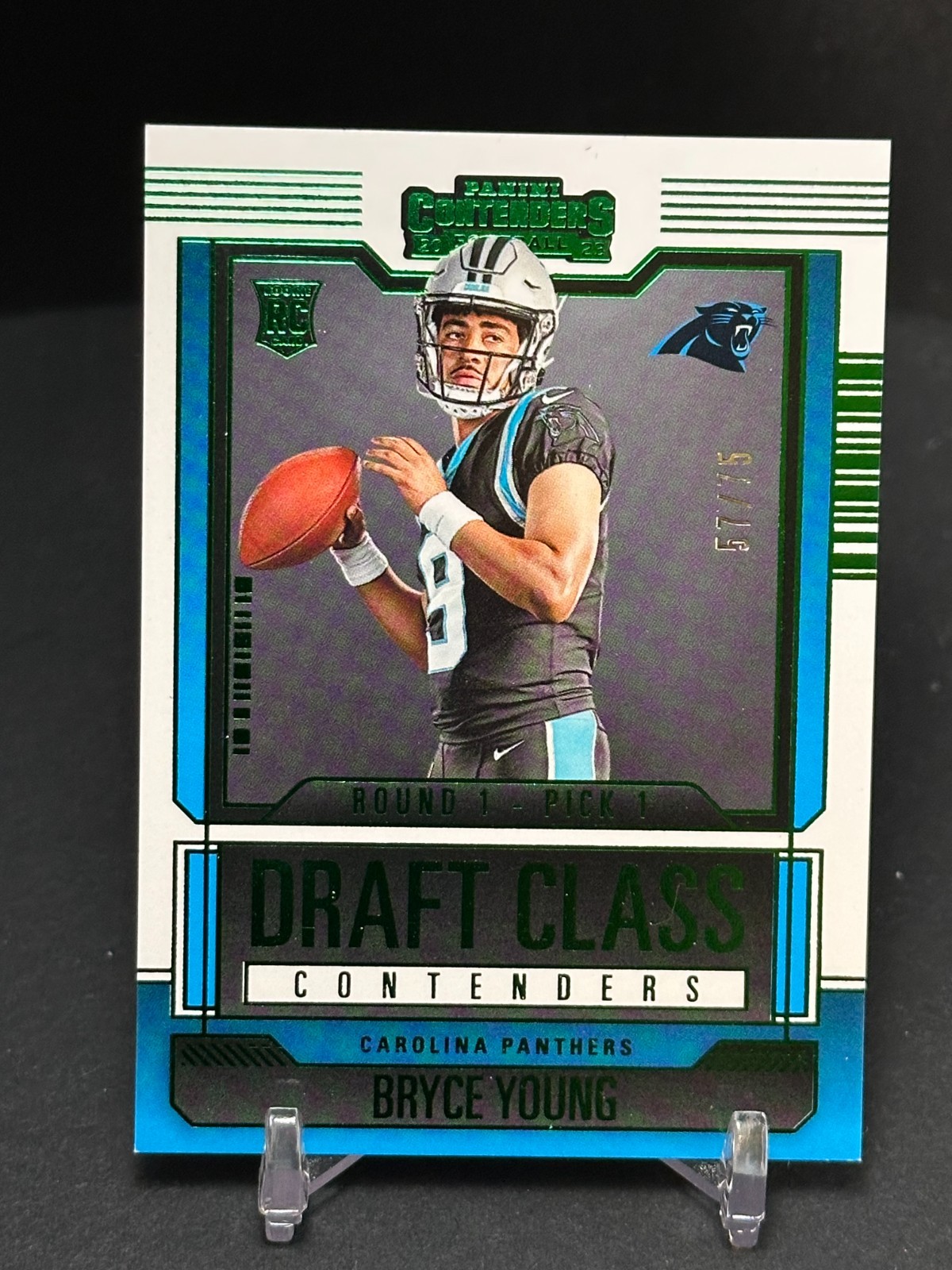 Bryce Young 2023 Panini Contenders Draft Class Green RC #75
