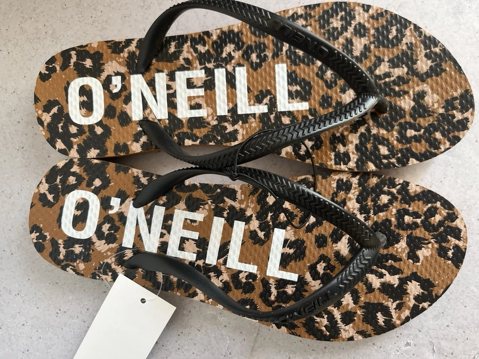 Новый с Ярлыками O'Neill Bondi животных печати сандалии шлепанцы повседневный пляж стринги женщин 10 - Изображение 4 из 4