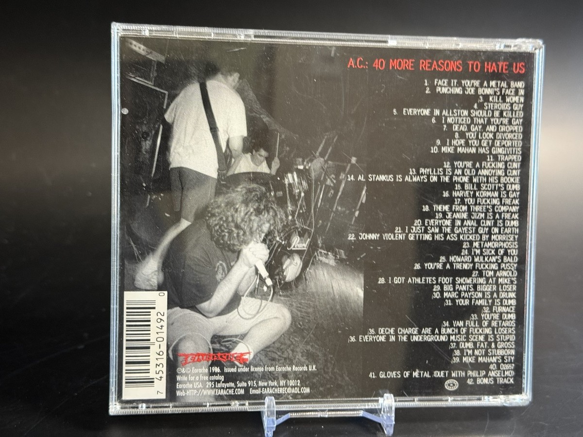 Anal Cunt AxCx - 40 More Reasons To Hate Us CD Grindcore | eBay