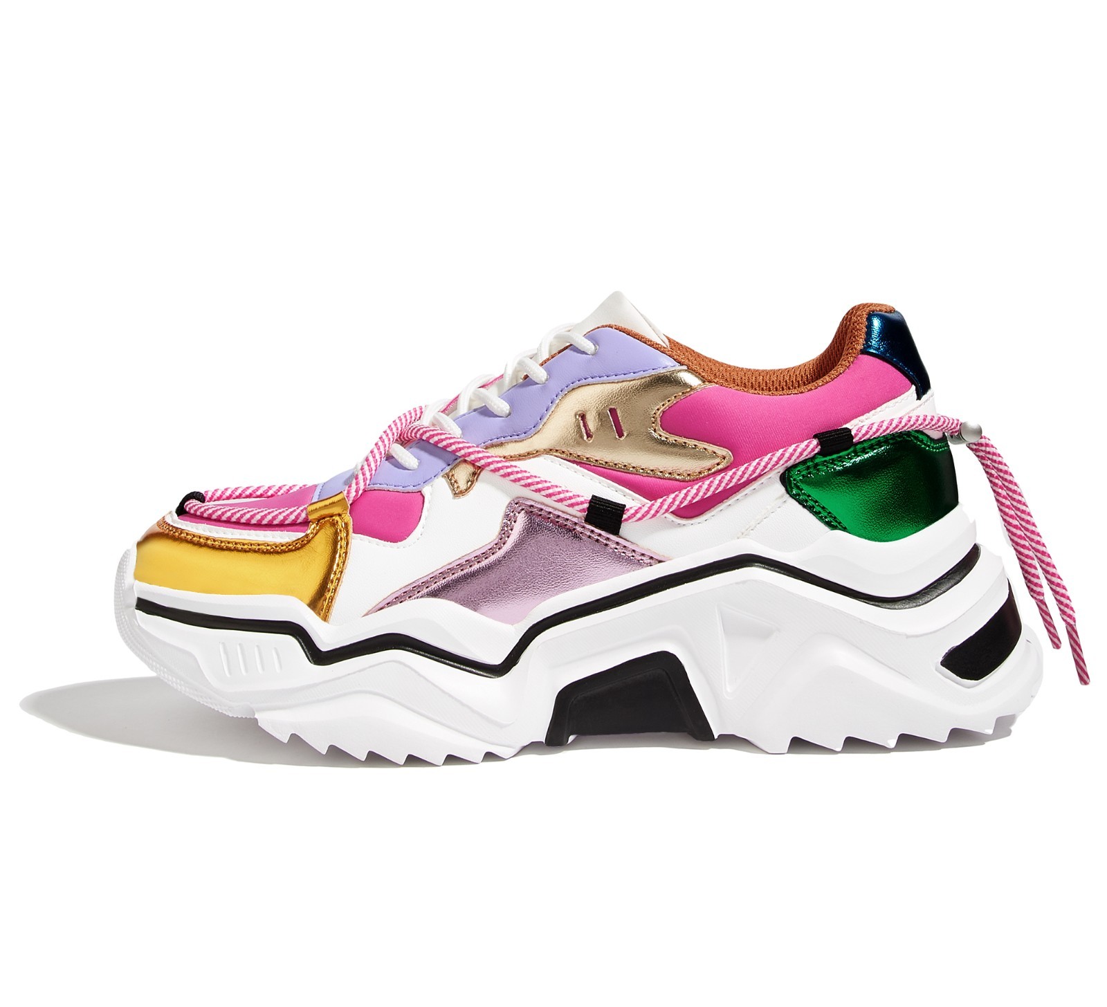 Retro Colorblock Shoes