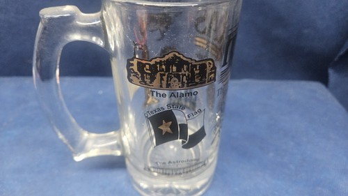 Vintage "Texas Lone Star State" Glass Handled Collector's Souvenir Mug EUC - Picture 2 of 4