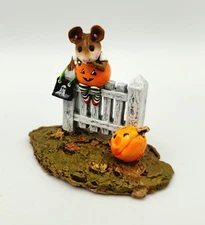 Wee Forest Folk 1998 #M-232 Pickity Pumpkin, Signed, Initialed, In box, Retired