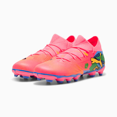 Puma x Neymar Jr Future 7 Match FG/AG 107841-01 Kid 6 Pink Football Boots TF3403