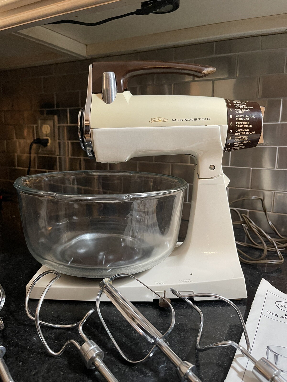 Sunbeam Mixmaster Vintage Stand Mixer 1975 Very Nice Works Perfect eBay