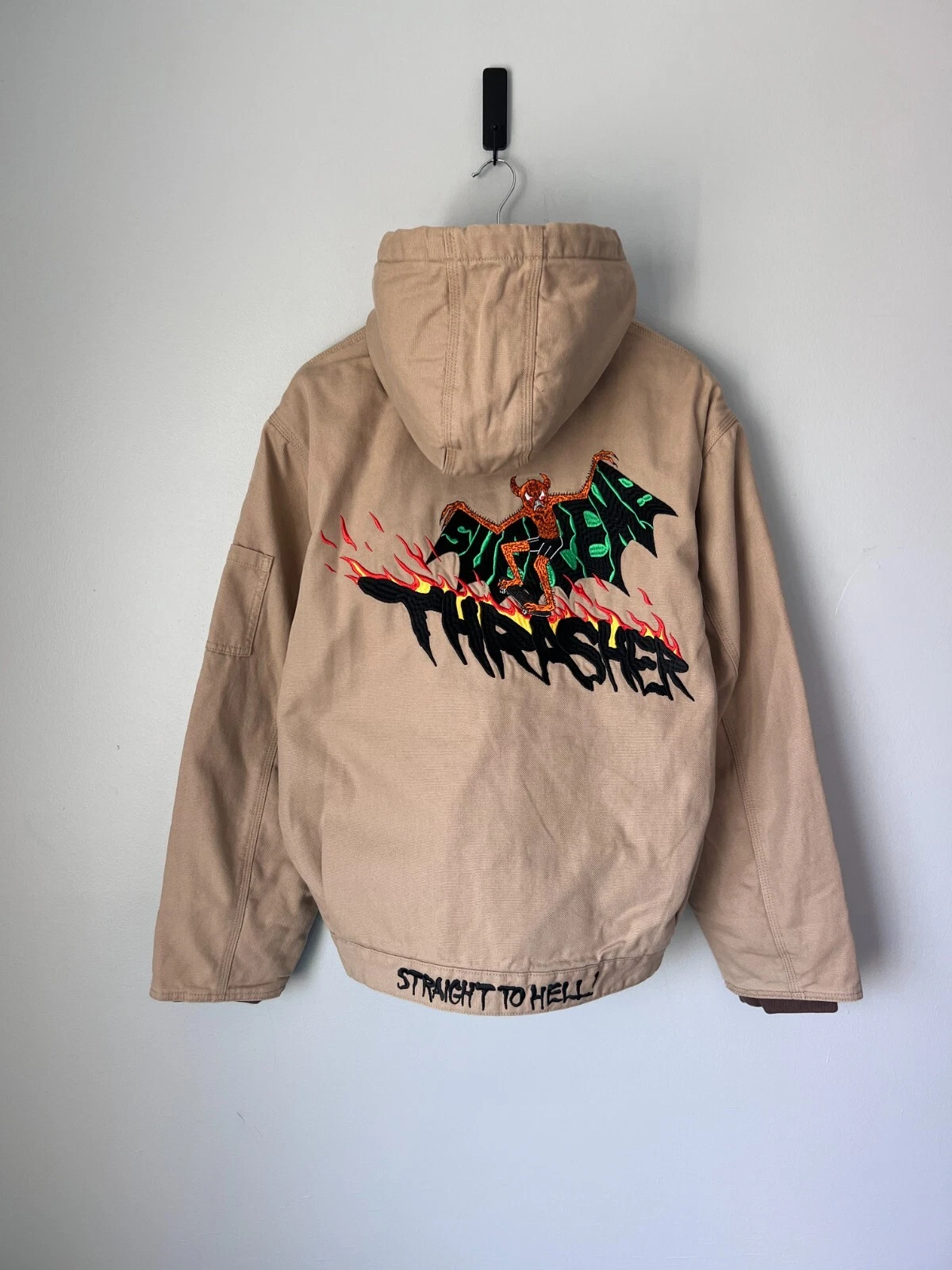 Veste de travail à capuche Supreme x Thrasher   Taille L   Tan   NEUVE