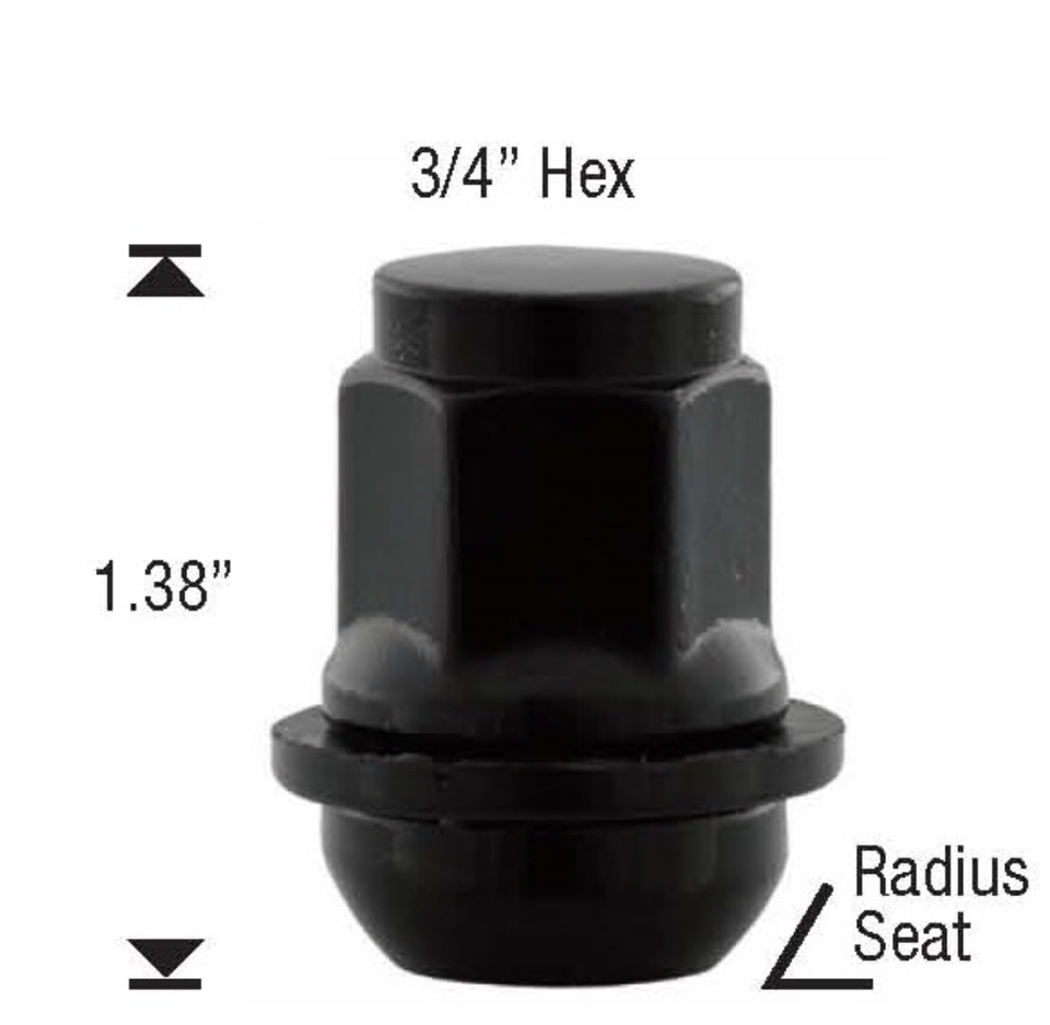 20x Radius OE Style Washer Lug Nuts Honda Civic Accord S2000 CRZ DX LX