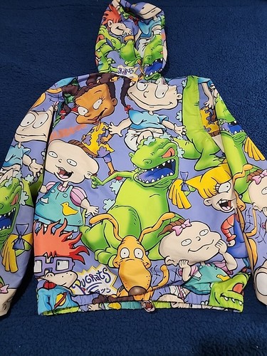 Members Only Nickelodeon Rugrats Full Zip Hooded Windbreaker Jacket - Picture 7 of 14