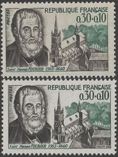 FRANCE TIMBRE N° 1470 " SAINT PIERRE FOURIER VARIETE COULEUR " NEUFxx TTB K129