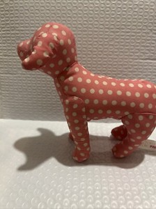 Victoria Secret Pink Dog Polka Dot White With Tag Stuffed Animal X Small 