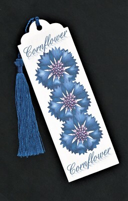 Cornflower Floral Book Marker Bookmark - Birthday Gift Female Teacher Gift