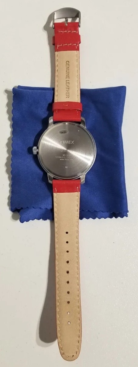 Rare Timex Beams Boy Collaboration Red Military Watch 43mm