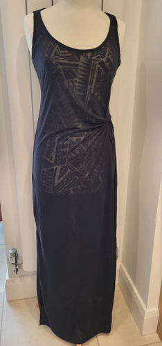 Bravissimo Black Maxi Jersey Beach Dress Cover-Up Small New - Picture 6 of 7